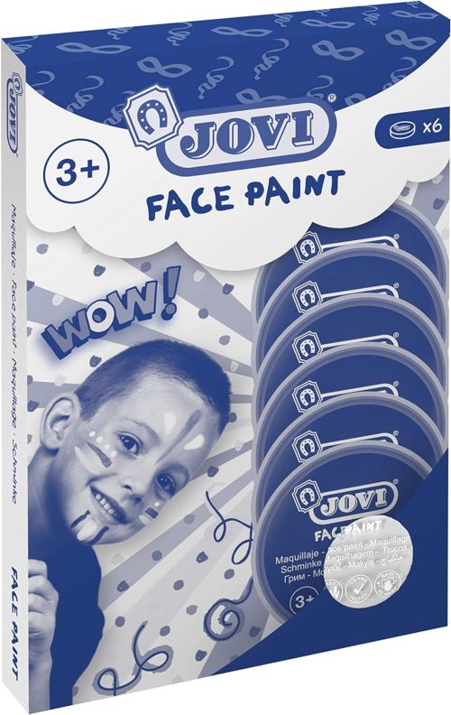 ESTUCHE 6 BOTES DE PINTURA FACIAL 8ML BLANCO