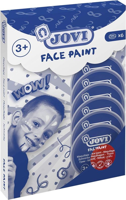 ESTUCHE 6 BOTES DE PINTURA FACIAL 8ML ROJO