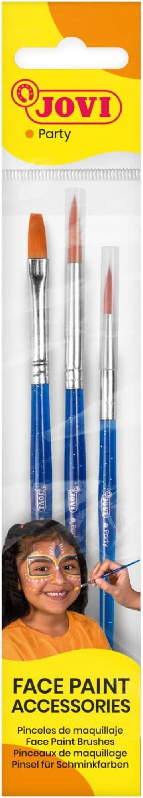 BLISTER 3 PINCELES MAQUILLAJE PLANO FINO Y REDONDO