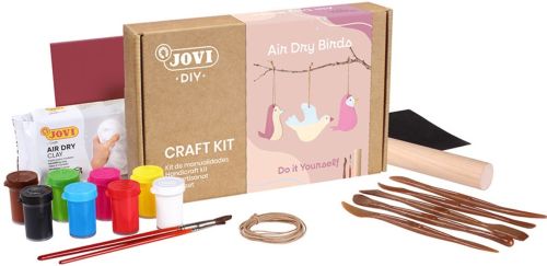 Kit manualidades pajaros con pasta modelar air dry (air dry birds)