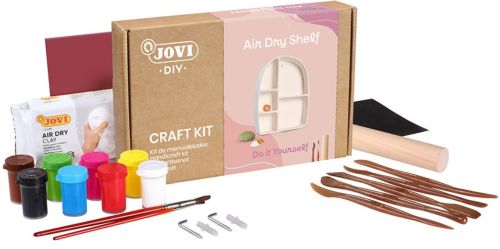Kit manualidades un estante con pasta modelar air dry (air dry shelf)