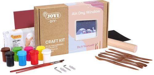 Kit manualidades un paisaje con pasta modelar air dry (air dry window)