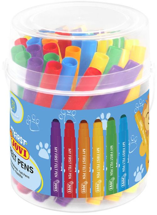 Bote 36 rotuladores en 6 colores surtidos my first felt pen