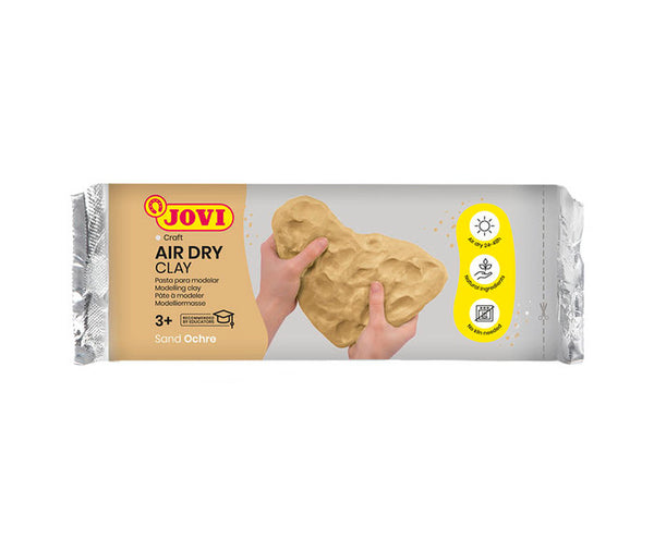 Pasta para modelar air dry clay jovi 500g ocre