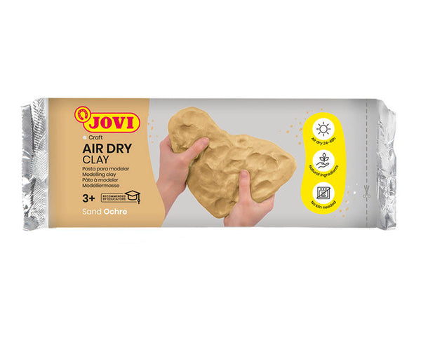 Pasta para modelar air dry clay jovi 1000g. ocre