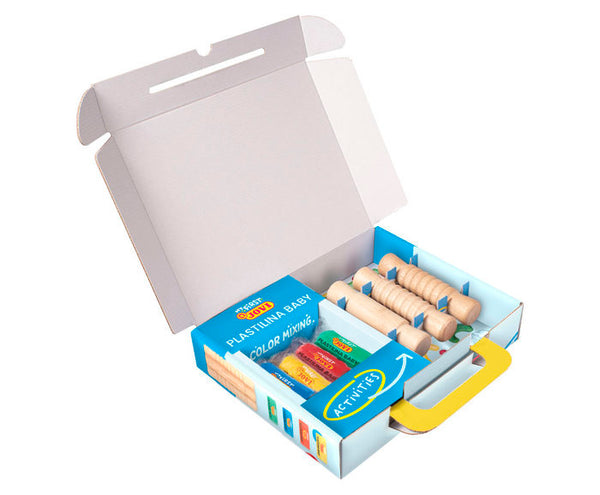 Mi primer kit de modelaje con rodillos de madera my first plastilina baby