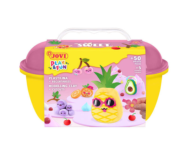 Cofre de plastilina sweet con complementos y recortables
