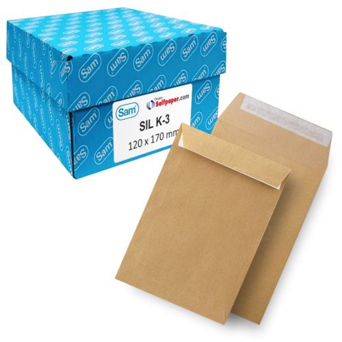 C/1000 bolsa kraft salarios silk-3 autoad 120x170mm sam