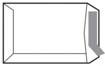 C/250 bolsa blanca 250x353mm din b4 folio autoadhesiva sam