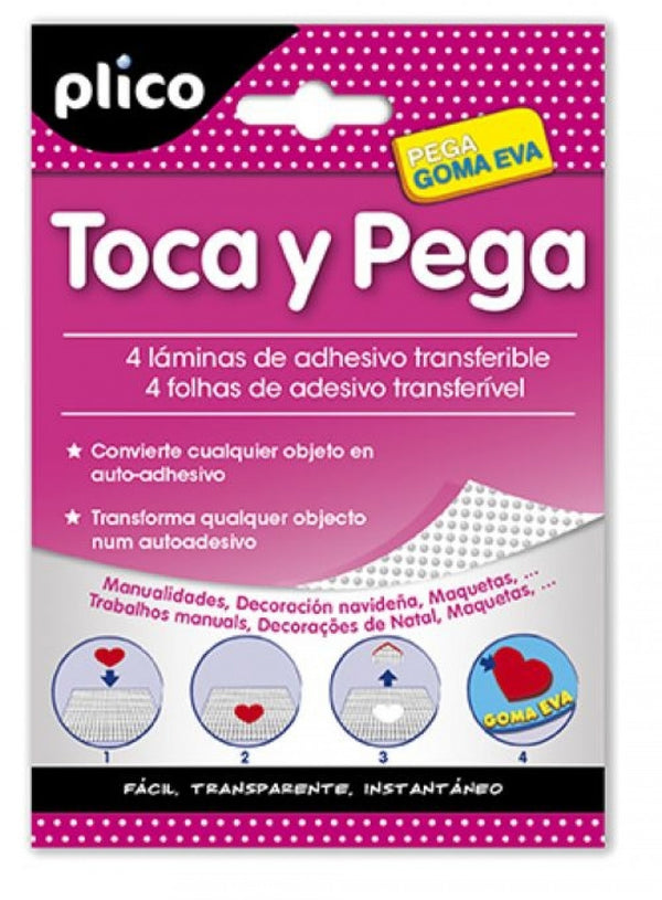 EXP 12 SOBRES ADHESIVOS TRANSFERIBLES BLU-TACK TOCA Y PEGA