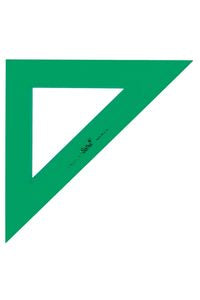 C/20 ESCUADRAS 25CM METACRILATO VERDE SAFTA