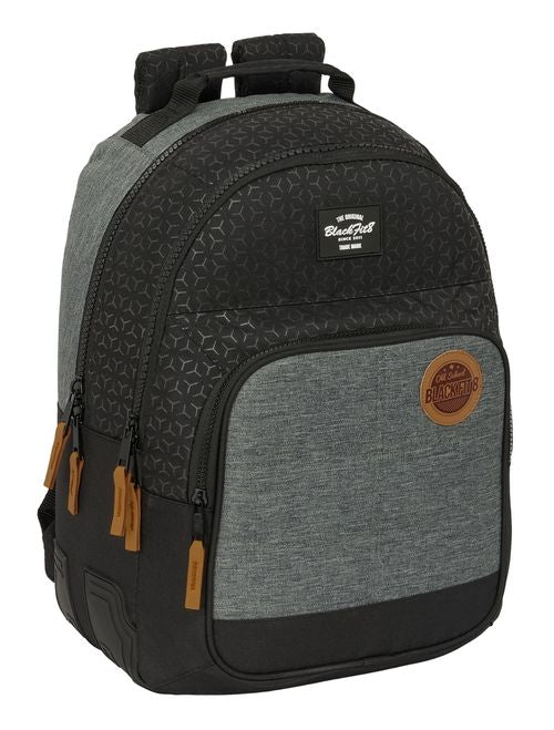 MOCHILA DOBLE ADAPTABLE CARRO RECICLADO BLACKFIT8 OLD SCHOOL 32x42x15cm