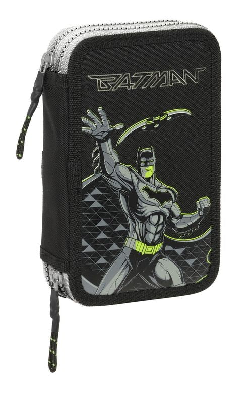 PLUMIER DOBLE PEQUEÑO 29 PIEZAS BATMAN GAME OVER 12,5x19,5x4cm