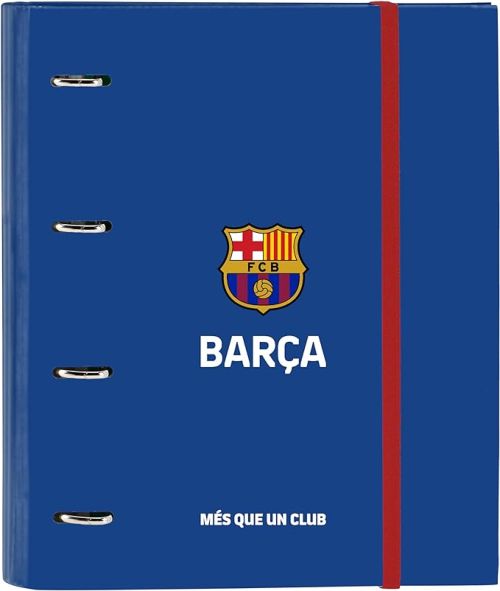 CARPETA A4 4 ANILLAS 35MM CON RECAMBIO FC BARCELONA