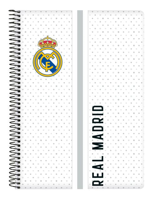 LIBRETA CUARTO 80 HOJAS TAPAS DURAS REAL MADRID 1ª EQUIPACION 24/25 15,5x22x1CM