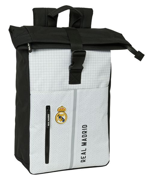 MOCHILA SOLAPA PARA PORTATIL 15,6'' REAL MADRID 1ª EQUIPACION 24/25 28x42x13CM