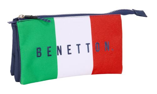 PORTATODO TRIPLE BENETTON FLAG 22x12x3cm