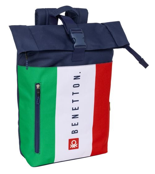 MOCHILA SOLAPA PARA PORTATIL 15,6'' BENETTON FLAG 28x42x13cm