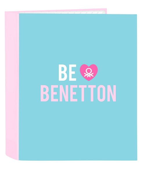 CARPETA FOLIO 4 ANILLAS 35MM LOMO ANCHO BENETTON UNIQUE 27x33x6cm