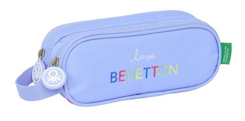 PORTATODO DOBLE BENETTON LILA 21x8x6cm