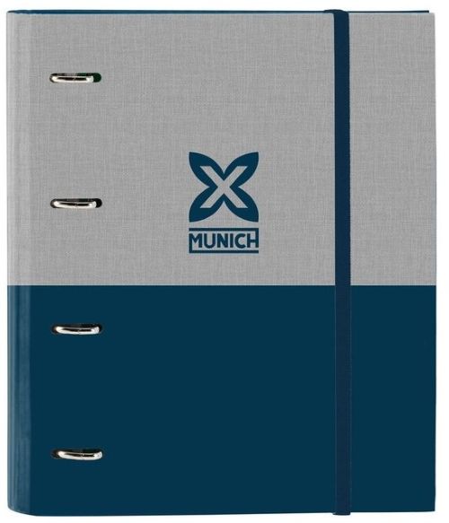 CARPETA 4 ANILLAS 35MM CON RECAMBIO MUNICH STREET 27x32x3,5cm