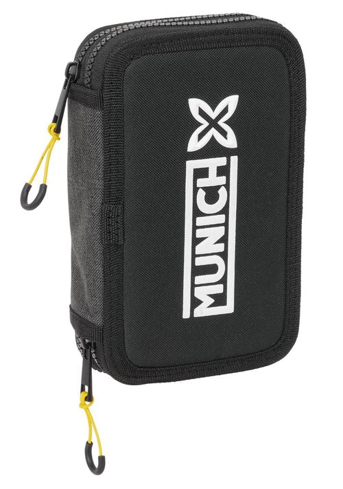 PLUMIER DOBLE PEQUEÑO 29 PIEZAS MUNICH TOPO 12,5x19,5x4cm