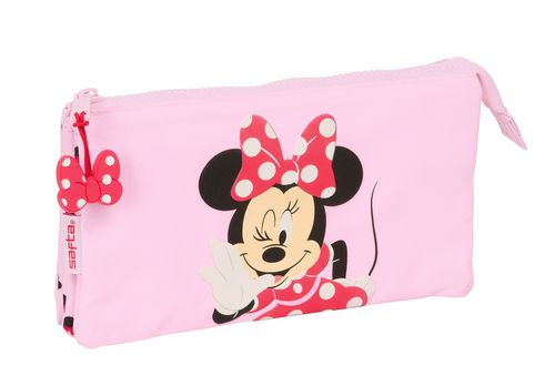 PORTATODO TRIPLE MINNIE MOUSE NAIVE 22x12x3cm