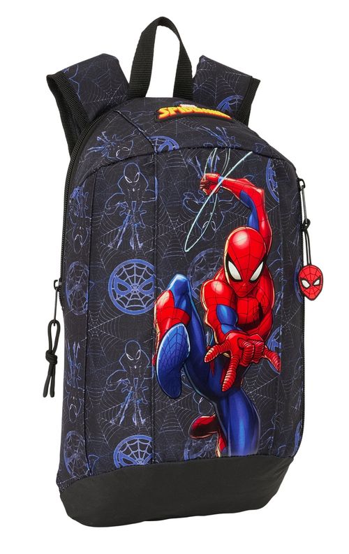 MINI MOCHILA CREMALLERA VERTICAL SPIDER-MAN ATTACK 22x39x10cm