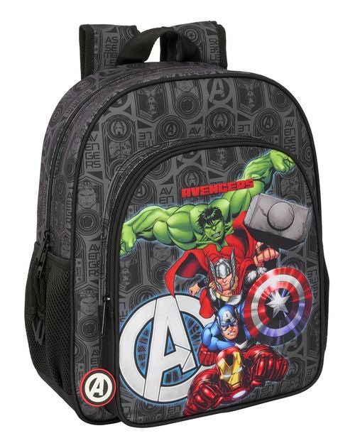 MOCHILA JUNIOR ADAPTABLE CARRO AVENGERS VENDETTA 32x38x12cm