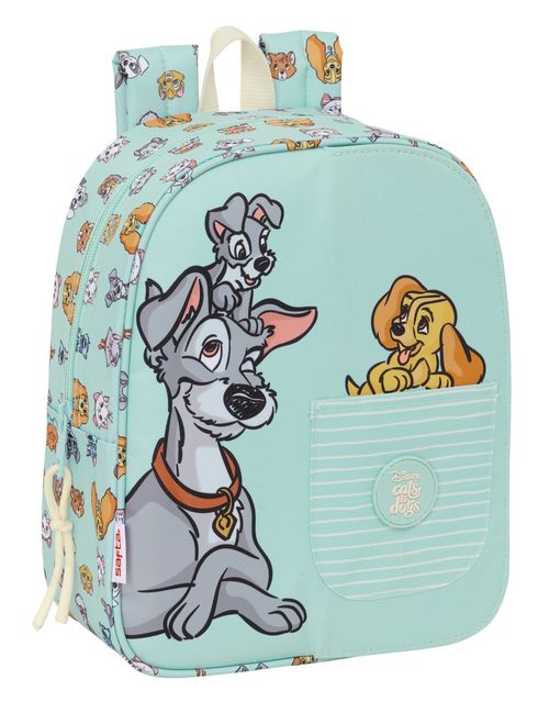 MOCHILA GUARDERIA INTERCAMBIABLE CATS &.DOGS 22x27x10cm