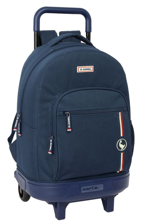 MOCHILA GDE. C/RUEDAS COMPACT EXTRAIBLE EL GANSO ECLIPSE 33x45x22cm