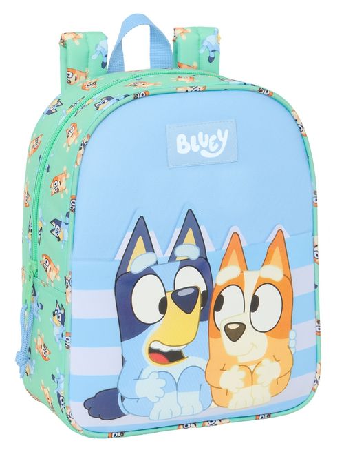 MOCHILA GUARDERIA ADAPT.CARRO BLUEY SISTERS 22x27x10cm