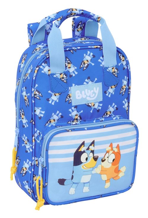 MOCHILA INFANTIL CON ASAS BLUEY LET'S PLAY 20x28x8cm
