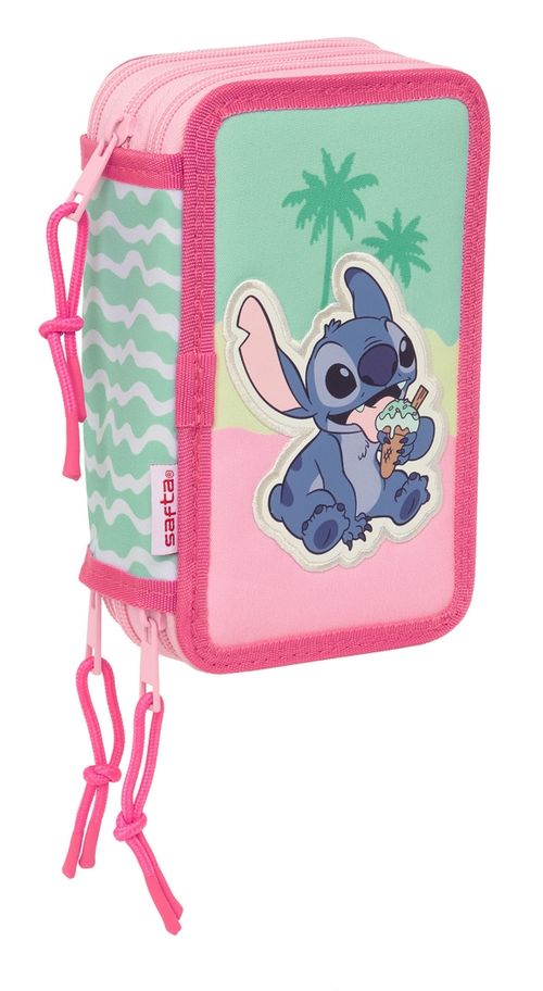 PLUMIER TRIPLE 37 pcs STITCH ICE CREAM 12,5x19,5x5,5cm