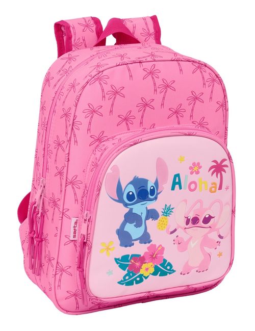 MOCHILA INFANTIL ADAPT.CARRO STITCH CHILL 26x34x11cm