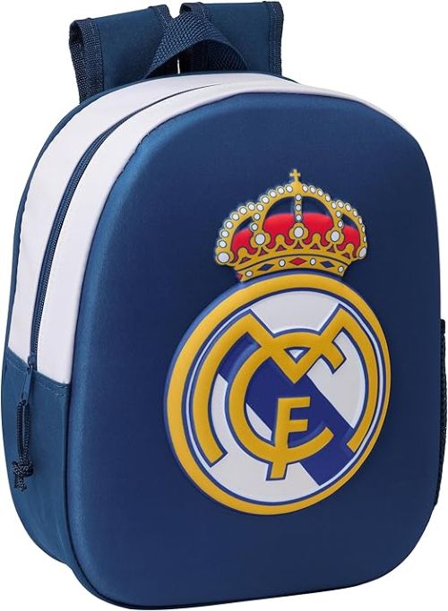 MOCHILA 3D REAL MADRID 3D 27x33x10cm