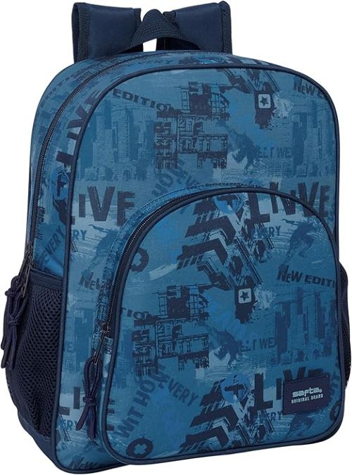 MOCHILA JUNIOR ADAPT.CARRO SAFTA NEW EDITION 32x38x12cm