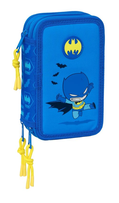 PLUMIER TRIPLE 37 pcs BATMAN PREESCOLAR 12,5x19,5x5,5cm