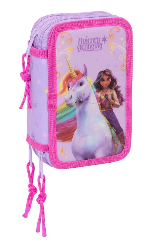PLUMIER TRIPLE 37 pcs UNICORN ACADEMY 12,5x19,5x5,5cm