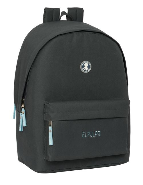 MOCHILA DOBLE PARA PORTATIL 15,6+USB EL PULPO GRAFITO 31x44x18cm