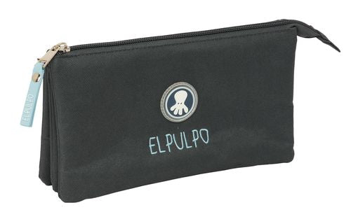 PORTATODO TRIPLE EL PULPO GRAFITO 22x12x3cm