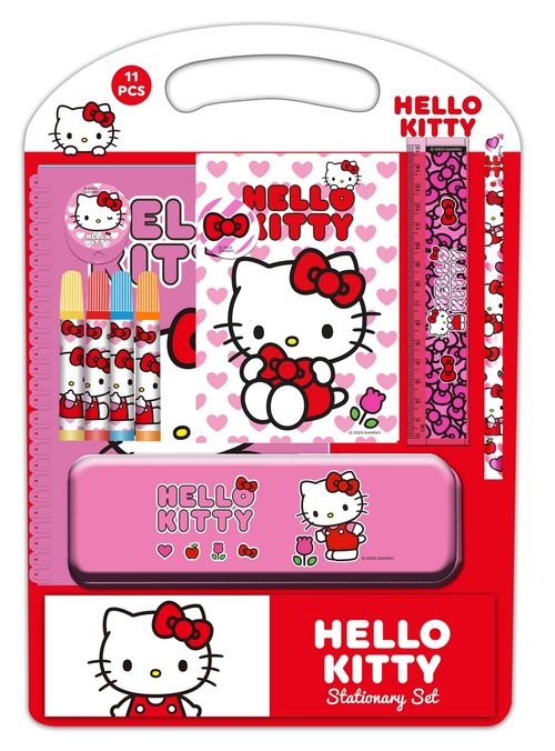 SET ESCRITURA HELLO KITTY ICONIC 27x37,5x3cm