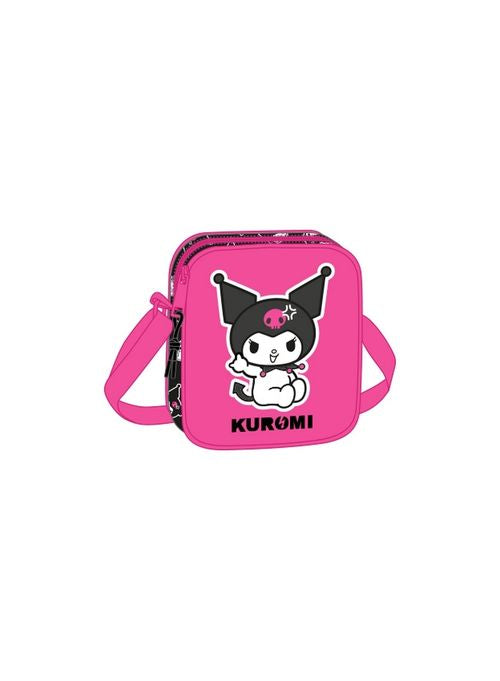 BOLSITO BANDOLERA KUROMI 16x18x4cm