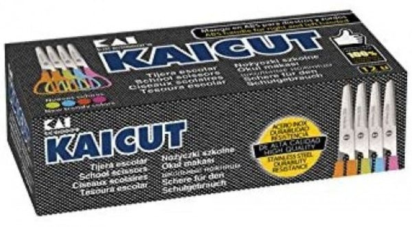 C/12 tijeras escolares kaicut 13cm