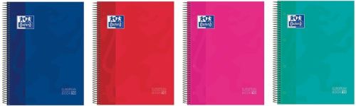 Paq/5 cuaderno espiral a4+ 150h 90g. cuadrícula 5x5 ebook10 colores surtidos