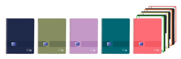 PAQ/5 BLOC A4+ 120H CUAD 5X5 C/ SEPARADORES COL. SURTIDOS