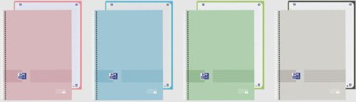 Paq/5 bloc a4+ 80h 90g cuad.5x5 europeanbook1 oxford&you colores pastel