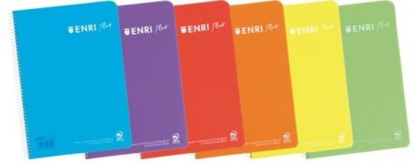 Paq/10 cuaderno espiral 4º 80h 60gr cuad.4x4 tapa blanda