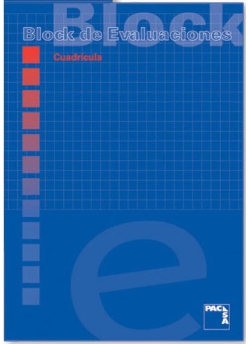 Bloc de examen a4 50h.60 g cuadricula 4x4 pacsa