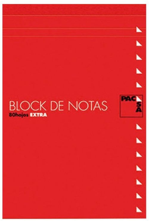 Paq/10 bloc notas con tapa fº 80h 60gr 4x4